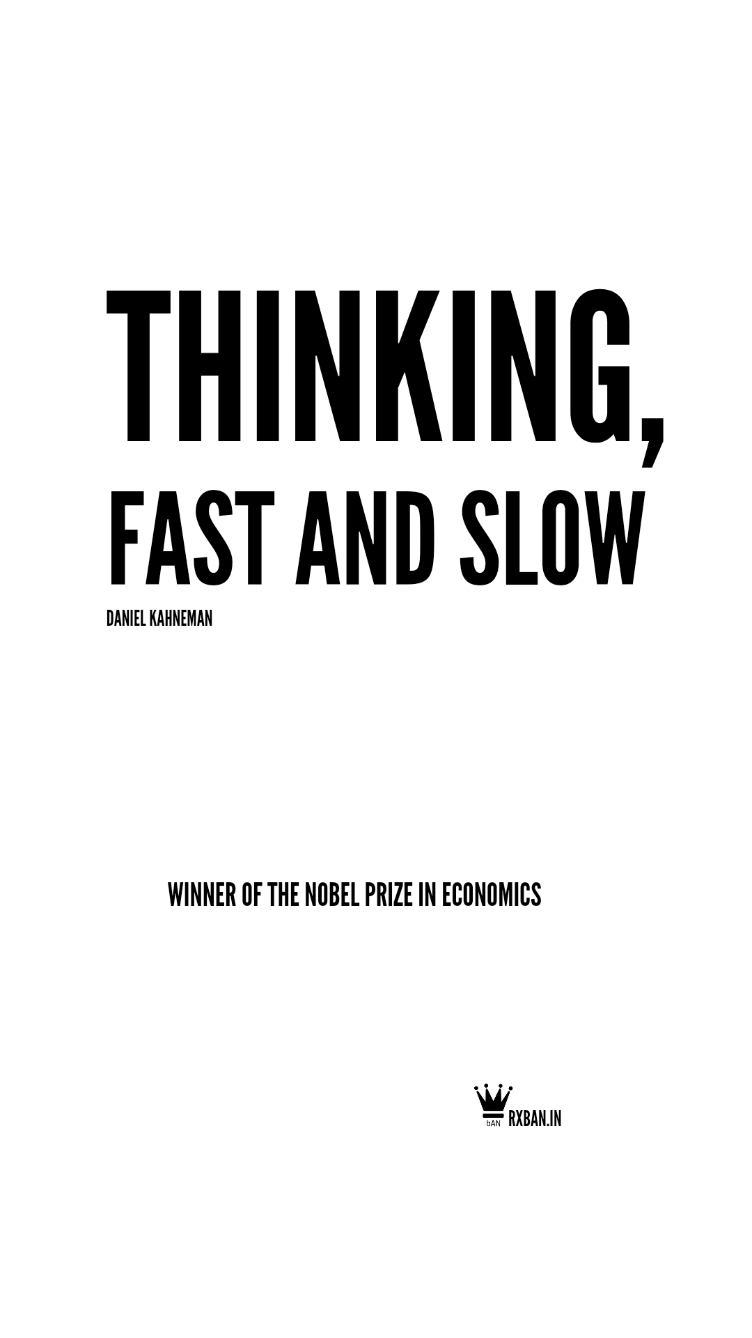 Thinking Fast and Slow
